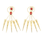 Maxbell 2Pieces Indian Belly Dance Perfome Bracelet Finger Nails Artificial jewelry