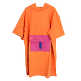 Maxbell Surf Changing Robe Beach Poncho Microfiber Bathrobe Bath Towel Adult Orange