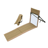 Floor Chair with Backrest Sand Chair Camping Chair for Lawn Traveling Garden Brown