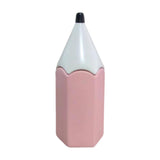 Maxbell Pencil Shaped Pen Holder Cute Makeup Brush Holder for Office Desk Home Decor Pink