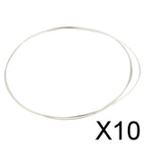 10x1 Meter 925 Sterling Silver Wire DIY Beading Jewelry Making Crafts 0.6mm