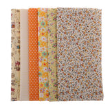 Maxbell 6 Pieces 50x50cm Yellow Cotton Fabric Bundle Patchwork Pre-Cut Quilt Square DIY Sewing Scrapbooking Quilting - Aladdin Shoppers