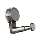 Suction Cup Hanger Organizer Clothes Hanger Storage Holder for Bathroom Wall Silver