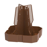 Maxbell Bearded Dragon Feeder Chameleon Feeding Station for Frog Lizard Climbing Pet Brown