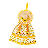 Maxbell Maxbell Hanging Sunflower Straw Hat Decorations Cowboy Pendant Harvest Ornaments Skirt