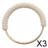 Maxbell 3xRing Handle DIY Bag Tote Bag Beach Bags Handbag Handle Decoration Accessories White