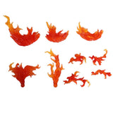 Maxbell 2 Pieces DIY Burning Flame Effect Action Figure Display Stand for