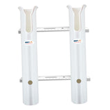 Maxbell 2 Tubes Link White Plastic Fishing Rod Racks Fishing Rod Racks Holder Socket
