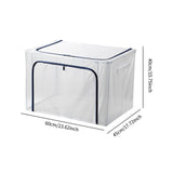 Maxbell Clothes Storage Bin Thicken Storage Container for Home Underwear Living Room Navy 110 L