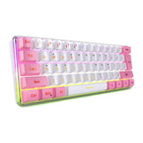 Maxbell Maxbell Wired USB C Gaming Keyboard Compact for Typing Gaming Office Gamer PC Laptop Mainly White