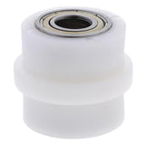 Maxbell 4xTensioner Wheel Motorcycle Chain Pulley Pit Dirt Roller Slider (Blue) White