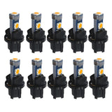 Maxbell 2x10 Pieces Car T5 3030 Instrument Panel 3LED Light for Twist Socket Purple