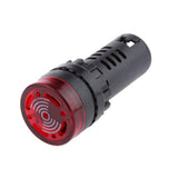 Maxbell 6xLED Flash Alarm Indicator Signal Lamp with Buzzer AD16-22SM 24V Red