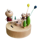 Maxbell Wood Musical Box Crafts Home Decoration Accessories for Friends Girls