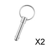 Maxbell 2x316 Stainless Steel Boat Top Deck Hinge Quick Release Pin 8 x 52mm