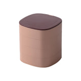 Maxbell Jewelry Organizer Rotatable Jewelry Display Case for Watches Ear Studs Rings Pink