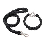 Maxbell Braided Dog Leash Convenient Dog Training Leash for Outdoor Black
