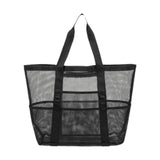 Maxbell Mesh Beach Bag with 8 Pockets Beach Tote Bag for Swimming Women Men Vacation