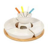 Maxbell Melt Hot Pot Bowl Set Fondue Pot Melting Pot Set for Chocolate Butter Cheese A