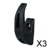 Maxbell 3xFront Hook Hanger for Xiaomi Generation Scooter Skateboard Accessories Black