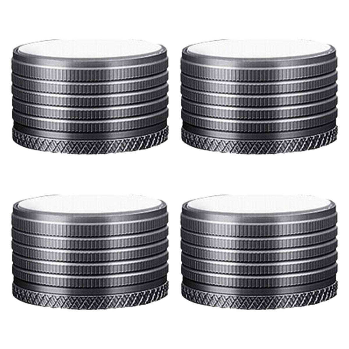 Maxbell 4Pcs Adjustable Furniture Risers Non Slip Table Metal for Cabinet Couch Sofa Gray