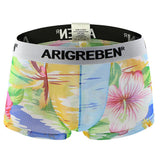Maxbell Maxbell Mens Sexy Sheer Mesh Net Underwear Boxer Briefs Flower Underpants XL 1