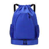 Maxbell Basketball Backpack Bag Folding Racketcarry Bag for Volleyball Travel blue