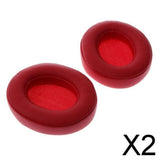 Maxbell 2xReplacement Memory Foam Earpads for Beats Studio2 Wireless Headphones Red