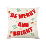 Christmas Pillow Cover Creative Square Cushion Cover for Festival Couch Sofa