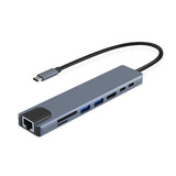 Maxbell USB C Docking Station USB C Splitter USB C to HDMI Adapter 8 in 1 Type C Hub