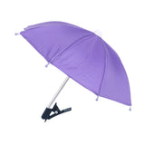 Maxbell Phone Umbrella for Sun Shade Multifunction for Traveling Photography Outdoor violet