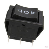 Maxbell 8x 6Pin Car On/Off/On Momentary Power Window Rocker Switch 250V/10A 125V/15A