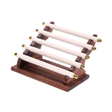 Maxbell Rings Display Stand Jewelry Organizer for Dressing Table Countertop Tabletop Beige 22x16.5x15.5cm