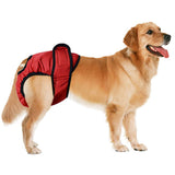 Maxbell 2 pcs Dog Physiological Pants Femal Dogs Sanitary Pant Diaper Black Red L