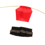 Maxbell 1/12 Female Doll Clothes Tank Top and Short Skirt Clothing for 6 inch Figure Red and Black