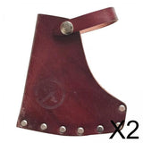 Maxbell 2xPU Leather Axe Hatchet Blade Cover Axe Head Sheath Case Belt Holster