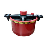 Maxbell Micro Pressure Pan Safe Locks Pressure Cookers for Home Restaurant Commercial red