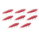 Maxbell Maxbell 8Pcs Soft Fishing Lures Professional Lifelike Worm Grub Jig Artificial Lures Pink
