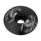 Maxbell Aluminum Alloy Bicycle Threadless Stem Headset Top Cap Cover Black Scorpion - Aladdin Shoppers