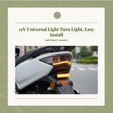 Light-emitting diode turn marker light, waterproof and universal for motorcycles and bicycles. Niu Front Right other