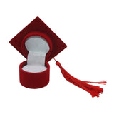 Graduation Cap Ring Holder for Graduation Ceremony Cap Design Ring Packaging red