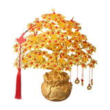 Maxbell Feng Shui Money Tree DIY Handmade Kit Artwork for Tabletop Living Room Shelf 29cmx31cm Style D