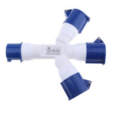 Maxbell 3pcs 220V 32A 3Pin Industrial Site Plug Socket Weatherproof Building 2P+E