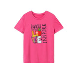 Maxbell Maxbell Women's T Shirt Summer Fashion Basic Tee Shirt for Walking Camping Commuting S Rose Pink