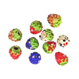 Maxbell 10x Mixed Strawberry Rhinestone Spacer Loose Beads Jewelry Making Charms, Assorted Clay Beads for Jewelry Making Findings Accessories - Aladdin Shoppers