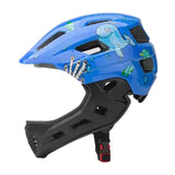 Maxbell Kids Bike Helmet Cycling Helmet Outdoor Activities Portable Full Face Helmet Blue