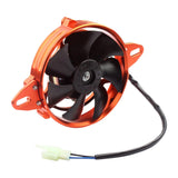 Maxbell Electric Cooling Thermal Fan for ATV 125 150cc 200cc 250cc Motorcycle Orange