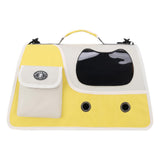 Maxbell Cat Carrier Privacy Protection Handbag Pet Carrier for Hiking Travel Kittens yellow