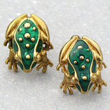 Maxbell Maxbell Stainless Steel Men Cuff Link CUFFLINKS Shirt Set Toad Gold