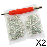 Maxbell 2x101 Pieces A/C Shrader Valve Core & Remover Tool R12 AC Valves HVAC kit